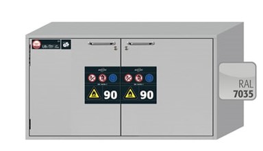 Szafa ognioodporna podblatowa UB-ST-90 o szerokości 110 cm i wysokości 60 cm