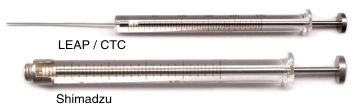 Syringes for HPLC, autosamplers LEAP Technologies, CTC, Shimadzu