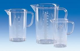 Zlewka SAN z uchem, skala wytłoczona 