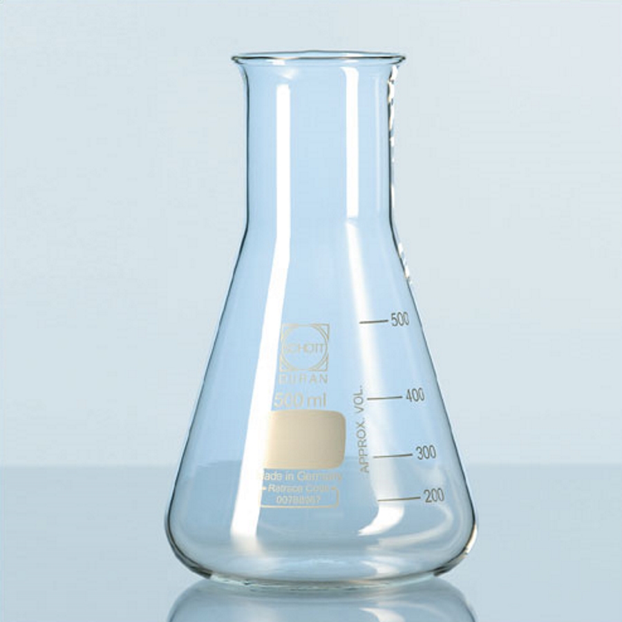 Erlenmeyer flasks with wide neck, DURAN glassware - 1