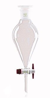 Separatory funnel, with PTFE tap