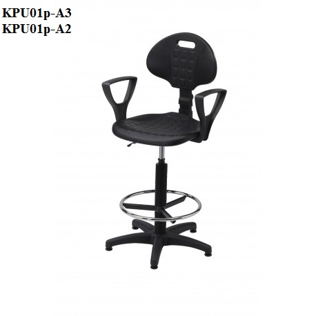 Krzesło laboratoryjne z podnóżkiem - 2