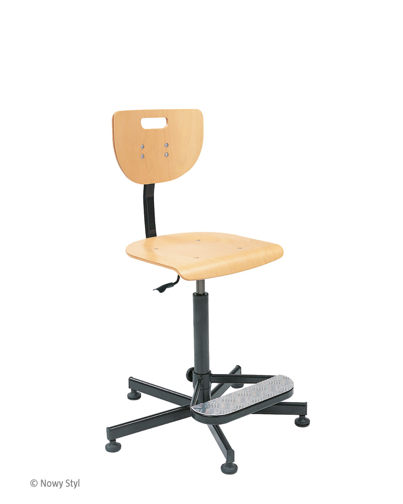 Werek laboratory chair with foot support