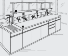 Modular laboratory cabinets RL3