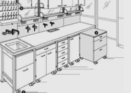 Mobile laboratory cabinets  RL6