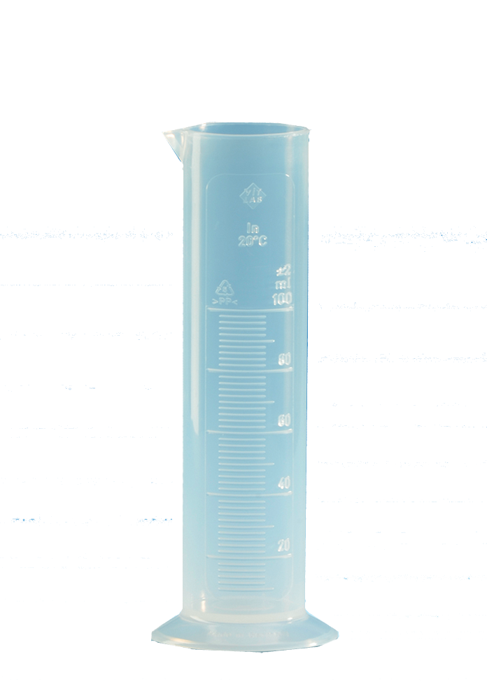 PP measuring cylinder with scale class B