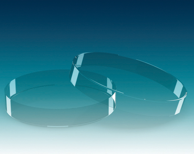 Petri dish made of soda-lime glass