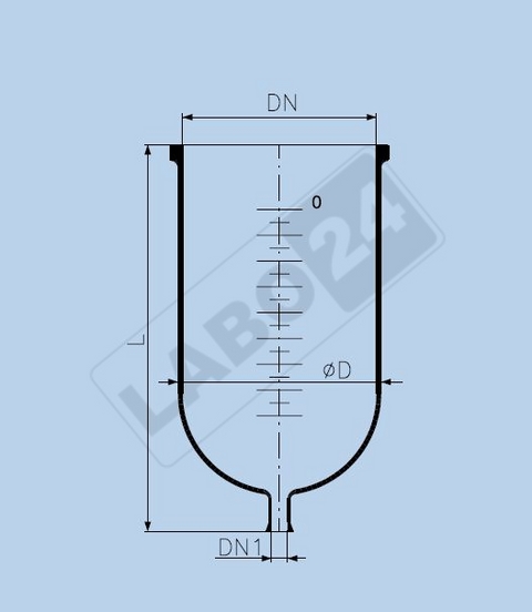 Cylindrical kettle PZ/RK with scale