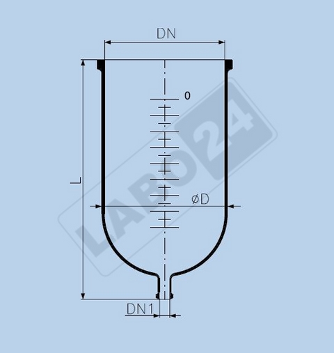 Cylindrical kettle PZ/KZA with scale