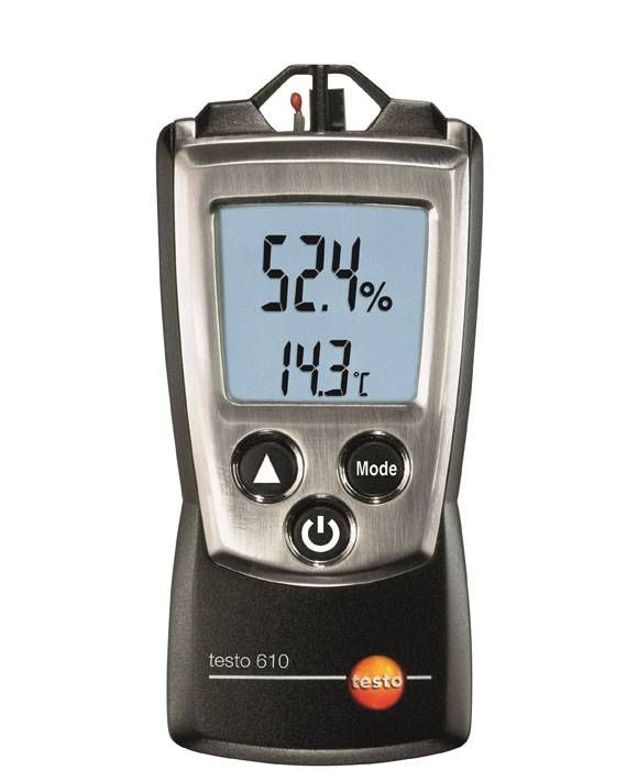 Testo 610 thermohygrometer with fixed sensors