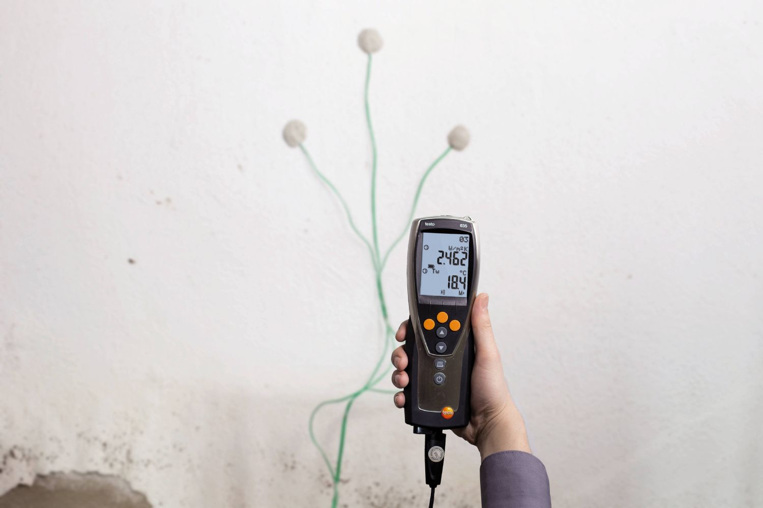 Zestaw testo 635-2 do pomiaru współczynnika przenikalności cieplnej „U” - 2