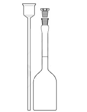 Piknometr wg Reischauera z lejkiem