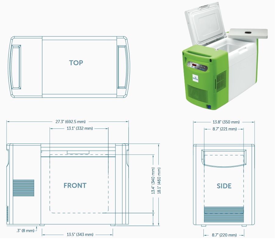 Zamrażarka niskotemperaturowa przenośna ULT 25NEU do transportu szczepionek wymagających specjalnego traktowania - 3