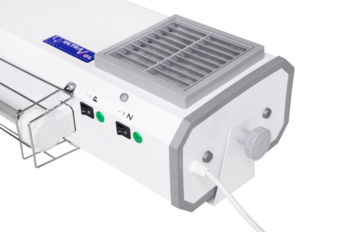 Przepływowa, dwufunkcyjna lampa bakteriobójcza NBVE - 14