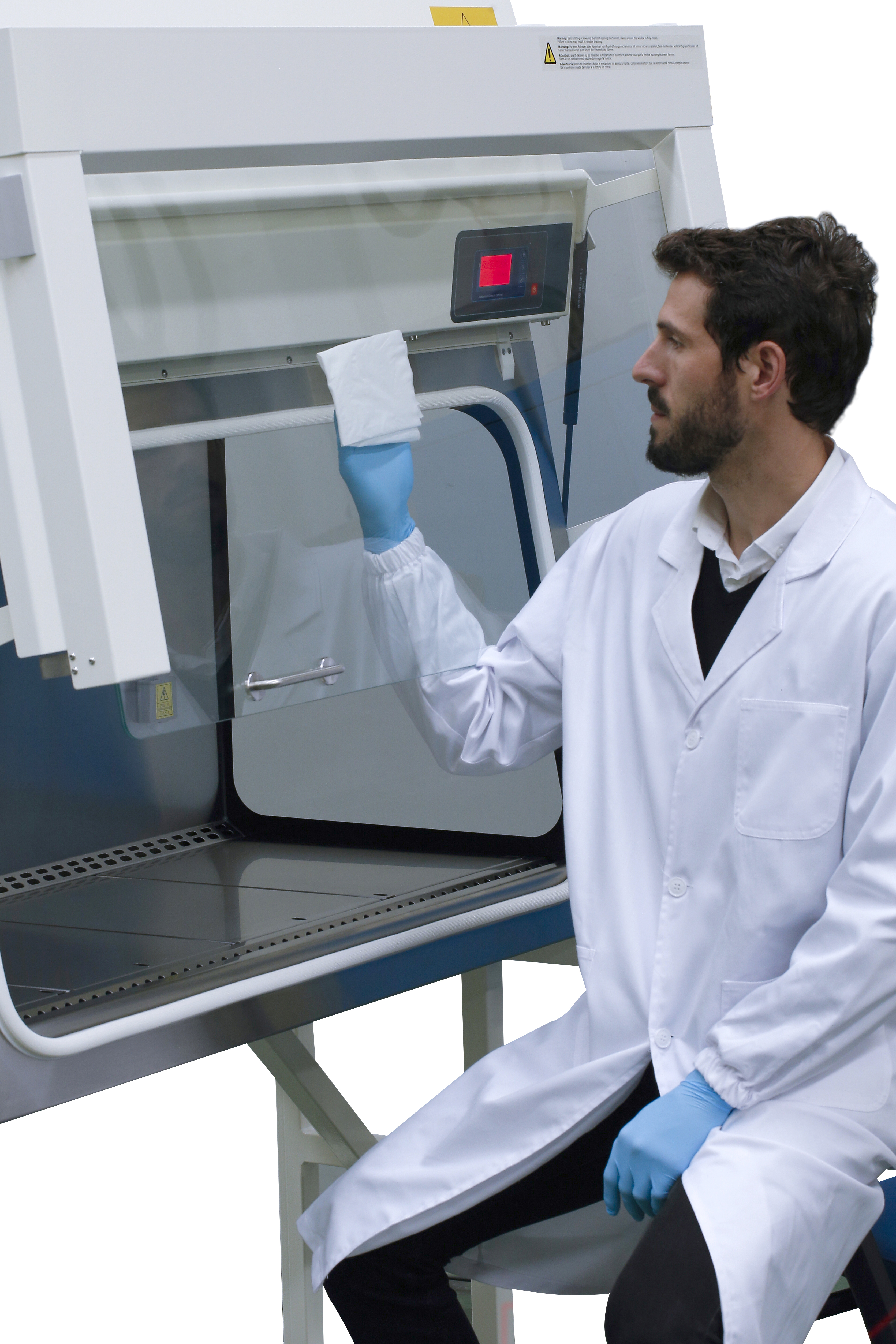 Komory laminarne Bio II Advance Plus II klasy bezpieczeństwa z ręczym przesuwaniem szyby frontowej - 4