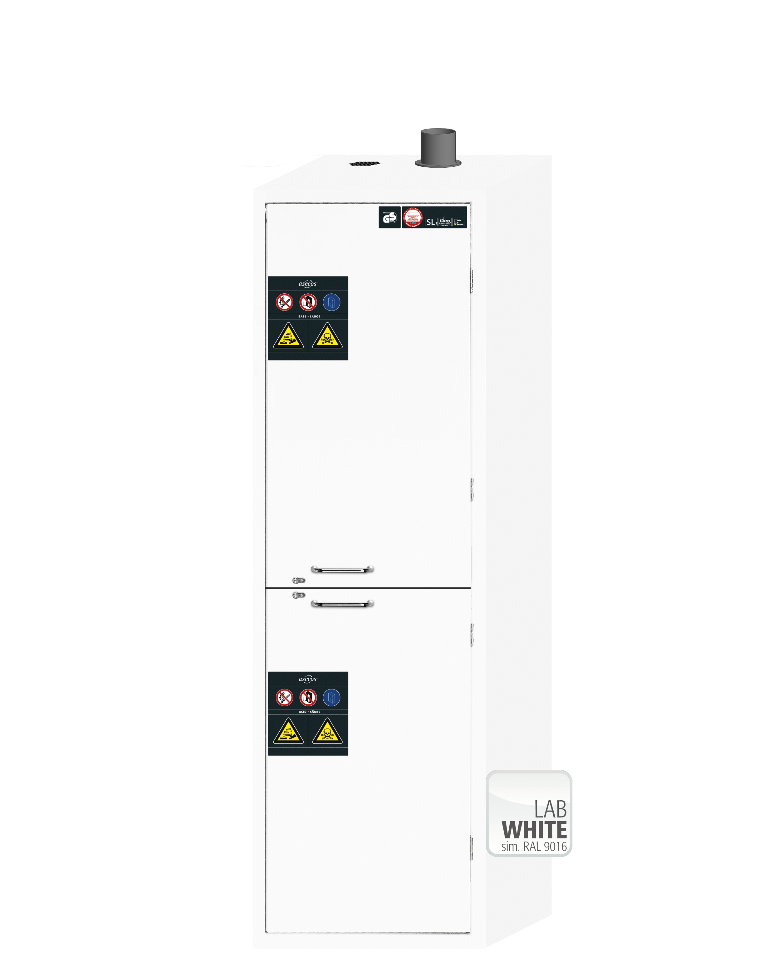 Szafa na kwasy i zasady SL-CLASSIC o szerokości 60 cm i wysokości 196 cm - prawe drzwi - 2