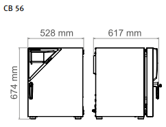 Inkubatory CO₂ Binder seria CB ze sterylizacją termiczną i sterylizowalnym czujnikiem CO₂ - 5