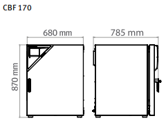 Binder CO2 incubators CBF series with thermal sterilization and humidity control - 4