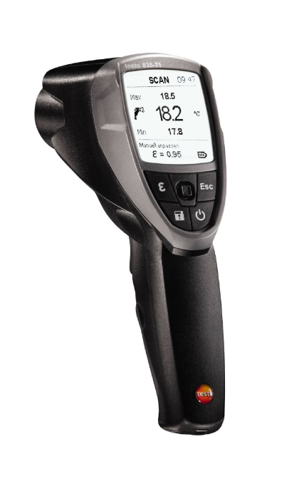 Testo 835 T1 and T2 contactless pyrometer