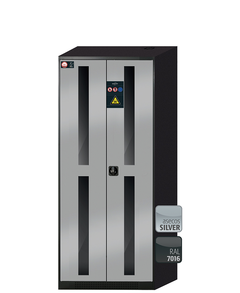 Szafa na chemikalia CS-CLASSIC-G o szerokości 81 cm i wysokości 195 cm - 7