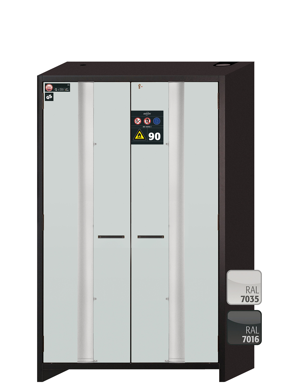 Szafa ognioodporna Q-PHOENIX-90 o szerokości 120 cm i wysokości 195 cm