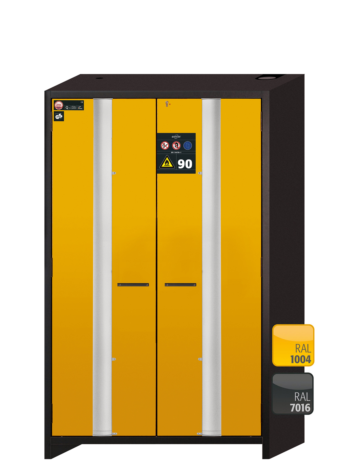 Szafa ognioodporna Q-PHOENIX-90 o szerokości 120 cm i wysokości 195 cm - 2