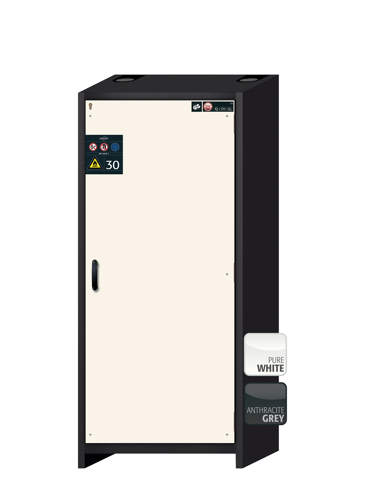 Szafa ognioodporna Q-CLASSIC-30 o szerokości 86 cm i wysokości 195 cm - 2