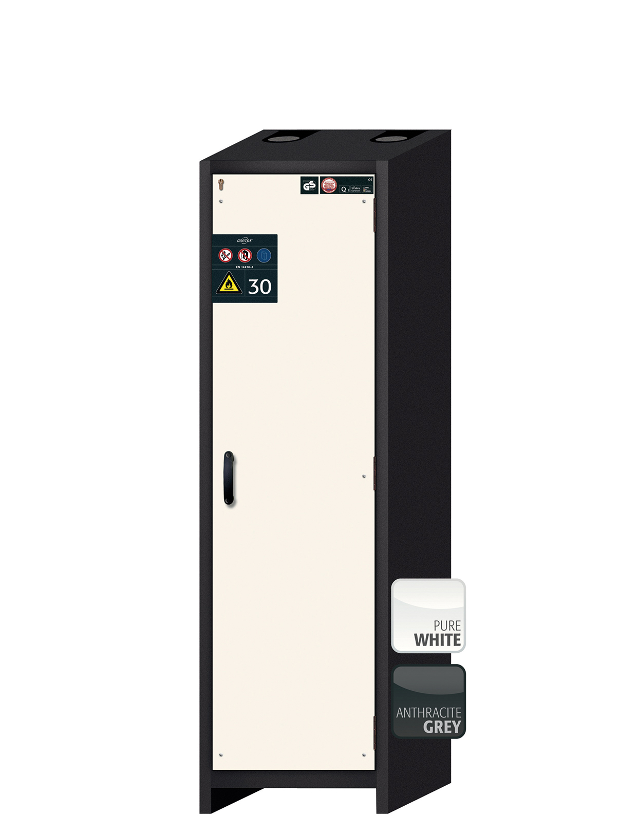 Szafa ognioodporna Q-CLASSIC-30 o szerokości 56 cm i wysokości 195 cm - 3