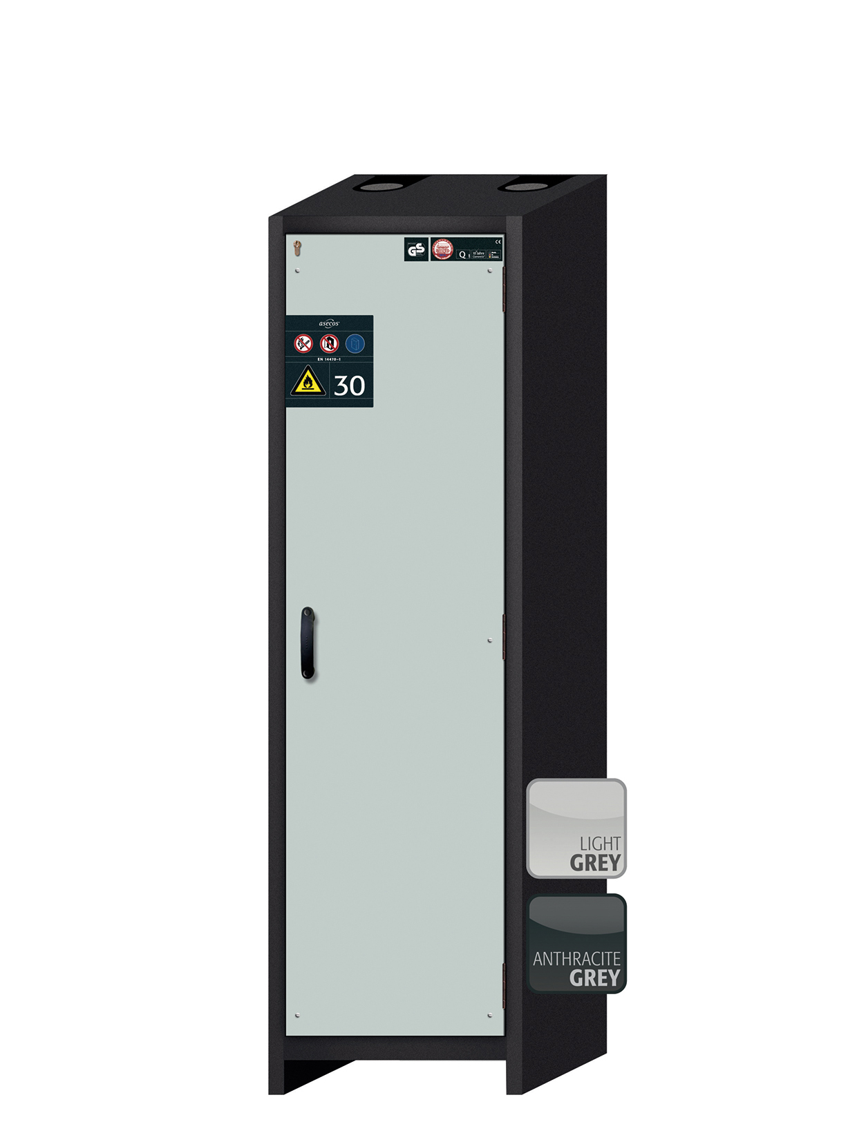 Szafa ognioodporna Q-CLASSIC-30 o szerokości 56 cm i wysokości 195 cm