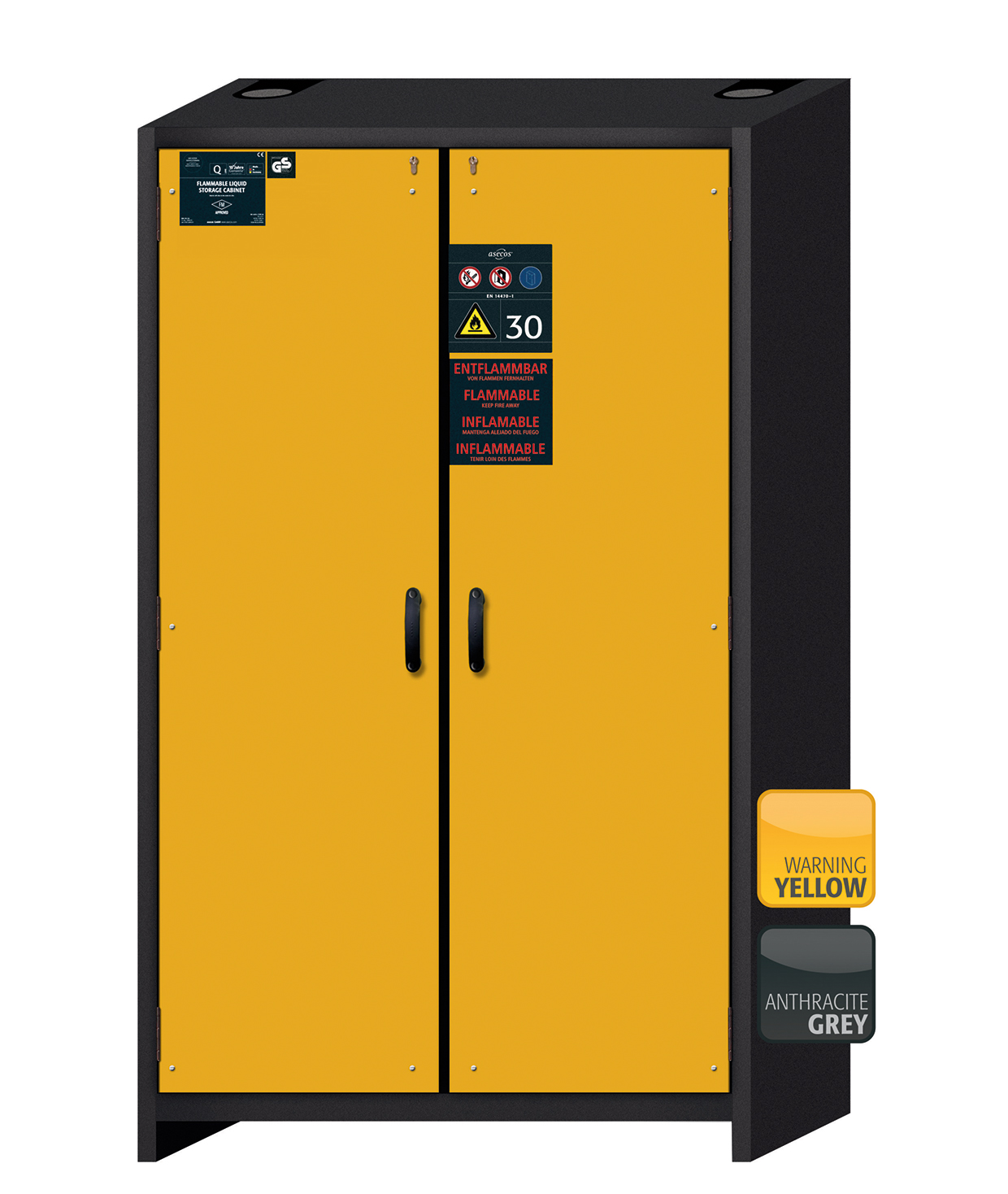 Szafa ognioodporna Q-CLASSIC-30 TRIPLE CERTIFIED o szerokości 116 cm i wysokości 195 cm - 2