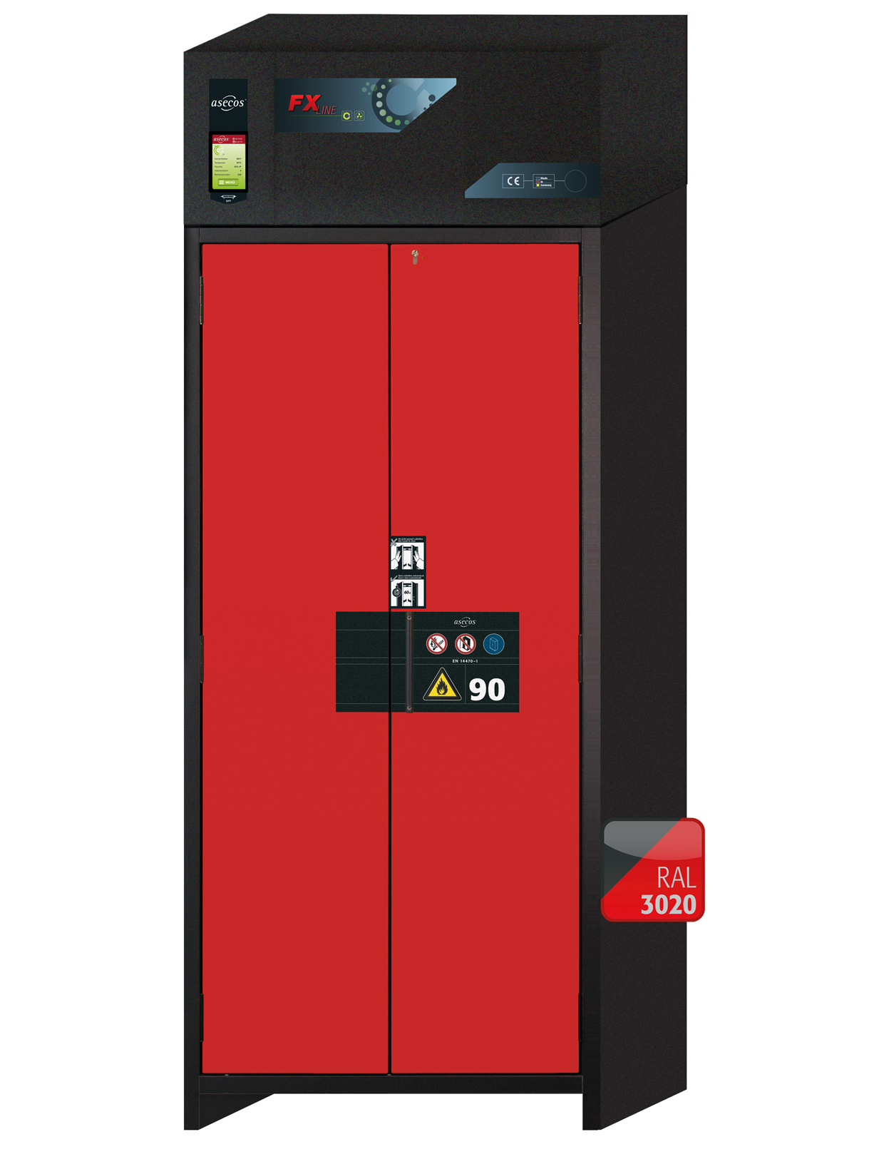 Szafa ognioodporna FX-PEGASUS-90 o szerokości 90 cm i wysokości 229 cm - 1