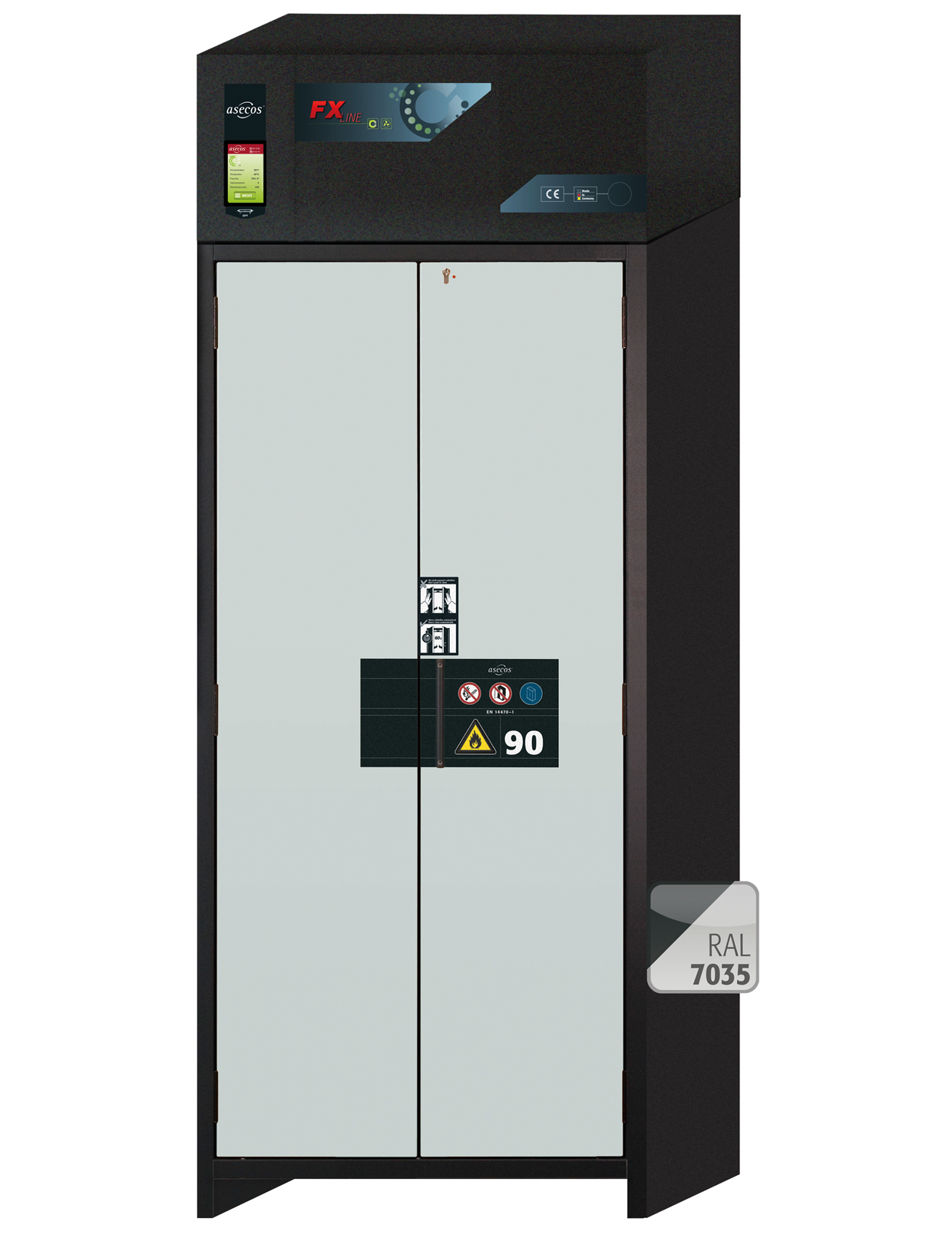 Szafa ognioodporna FX-PEGASUS-90 o szerokości 90 cm i wysokości 229 cm - 2