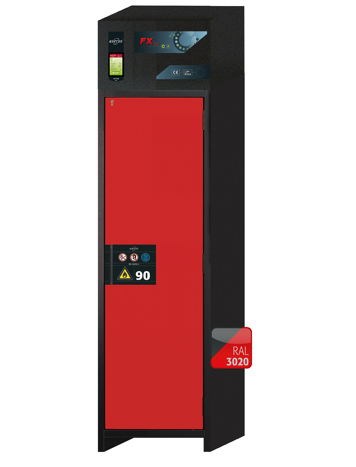 Szafa ognioodporna FX-PEGASUS-90 o szerokości 60 cm i wysokości 229 cm