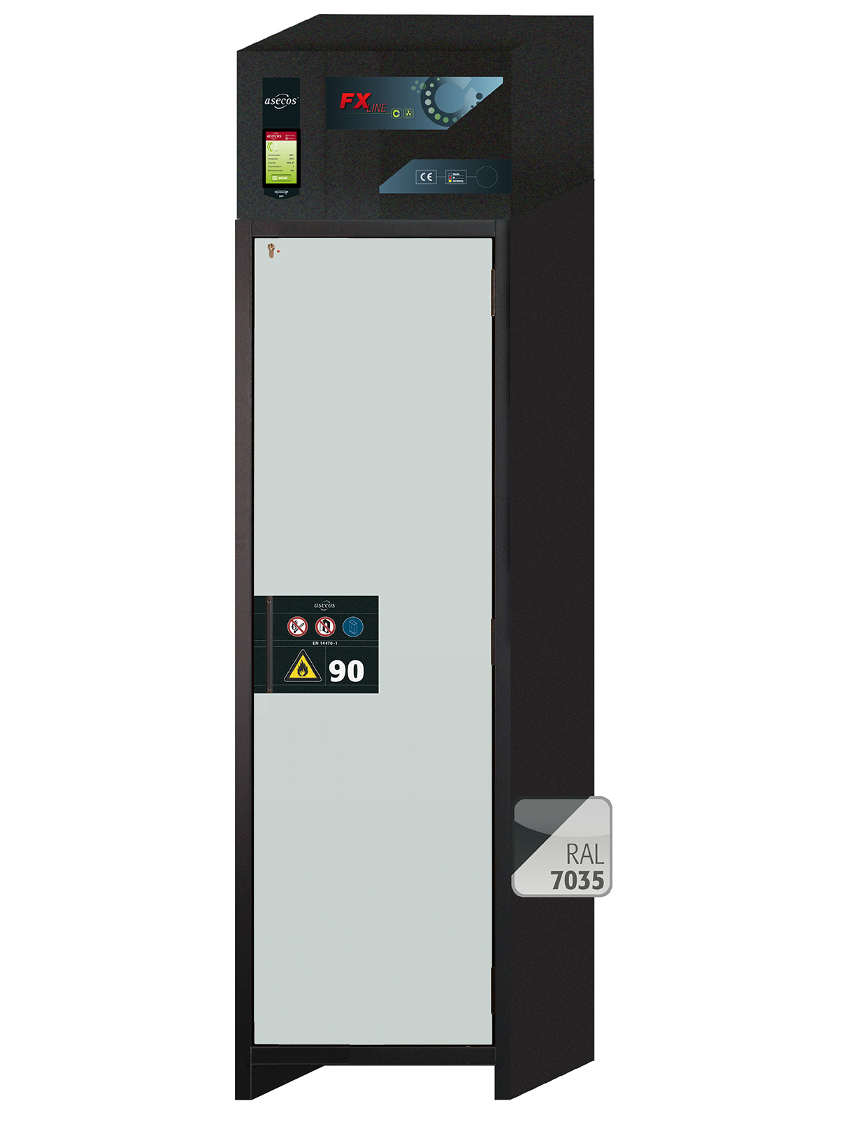 Szafa ognioodporna FX-PEGASUS-90 o szerokości 60 cm i wysokości 229 cm - 2