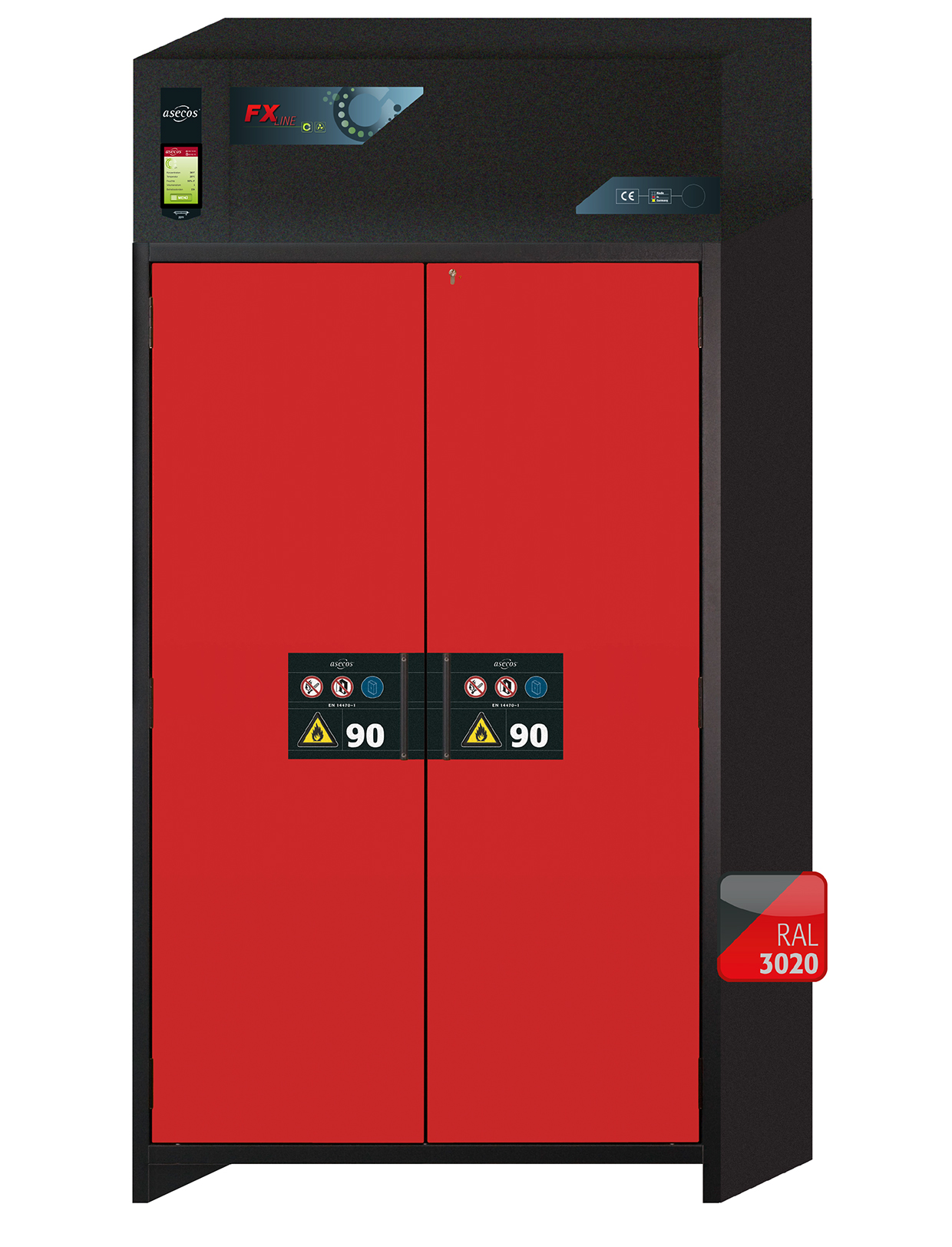 Szafa ognioodporna FX-CLASSIC-90 o szerokości 120 cm i wysokości 229 cm