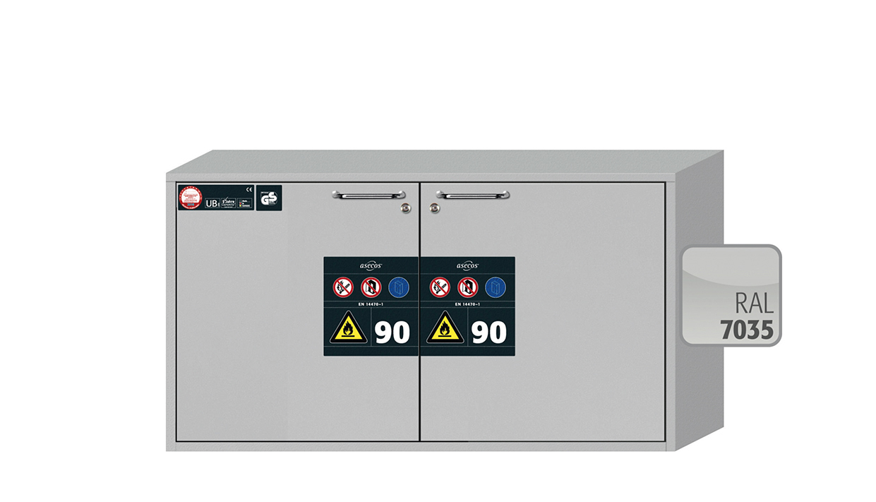 Szafa ognioodporna podblatowa UB-S-90 o szerokości 110 cm i wysokości 60 cm - 4