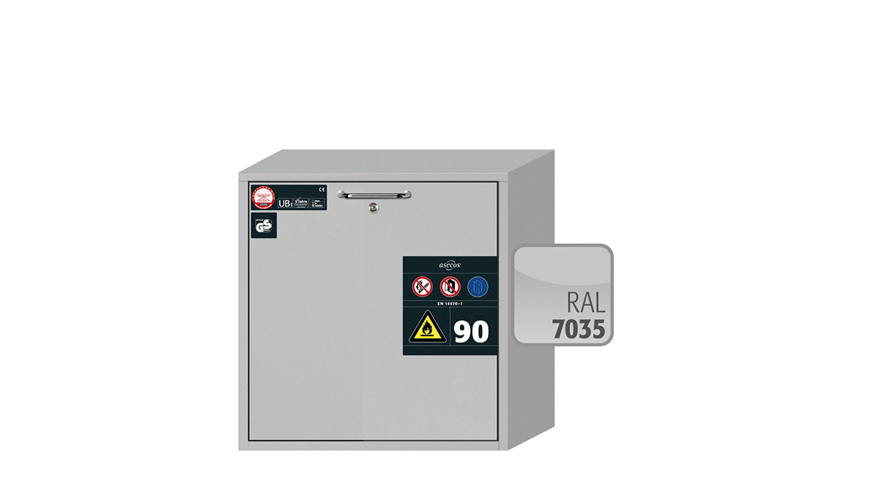 Szafa ognioodporna podblatowa UB-S-90 o szerokości 59 cm i wysokości 60 cm - 2