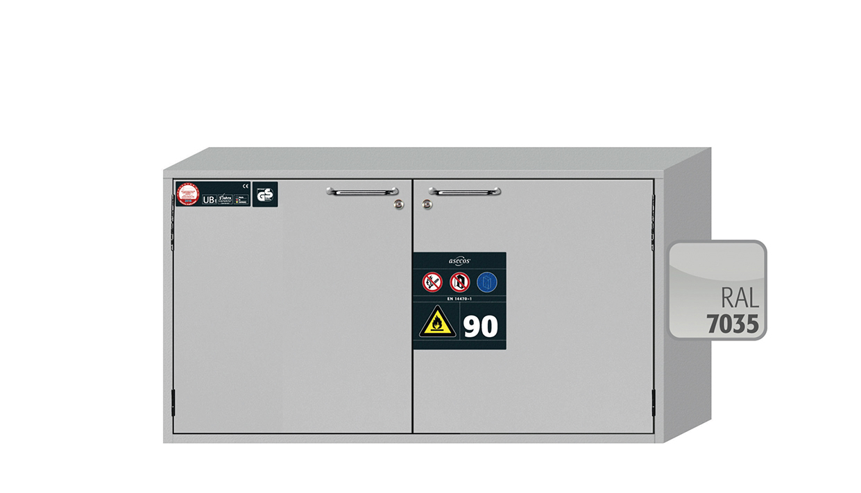 Szafa ognioodporna podblatowa UB-T-90 o szerokości 110 cm i wysokości 60 cm - 2