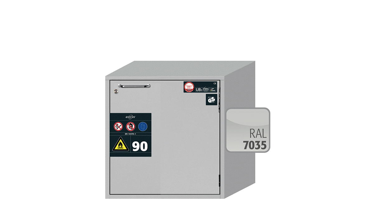 Szafa ognioodporna podblatowa UB-T-90 o szerokości 59 cm i wysokości 60 cm - 3