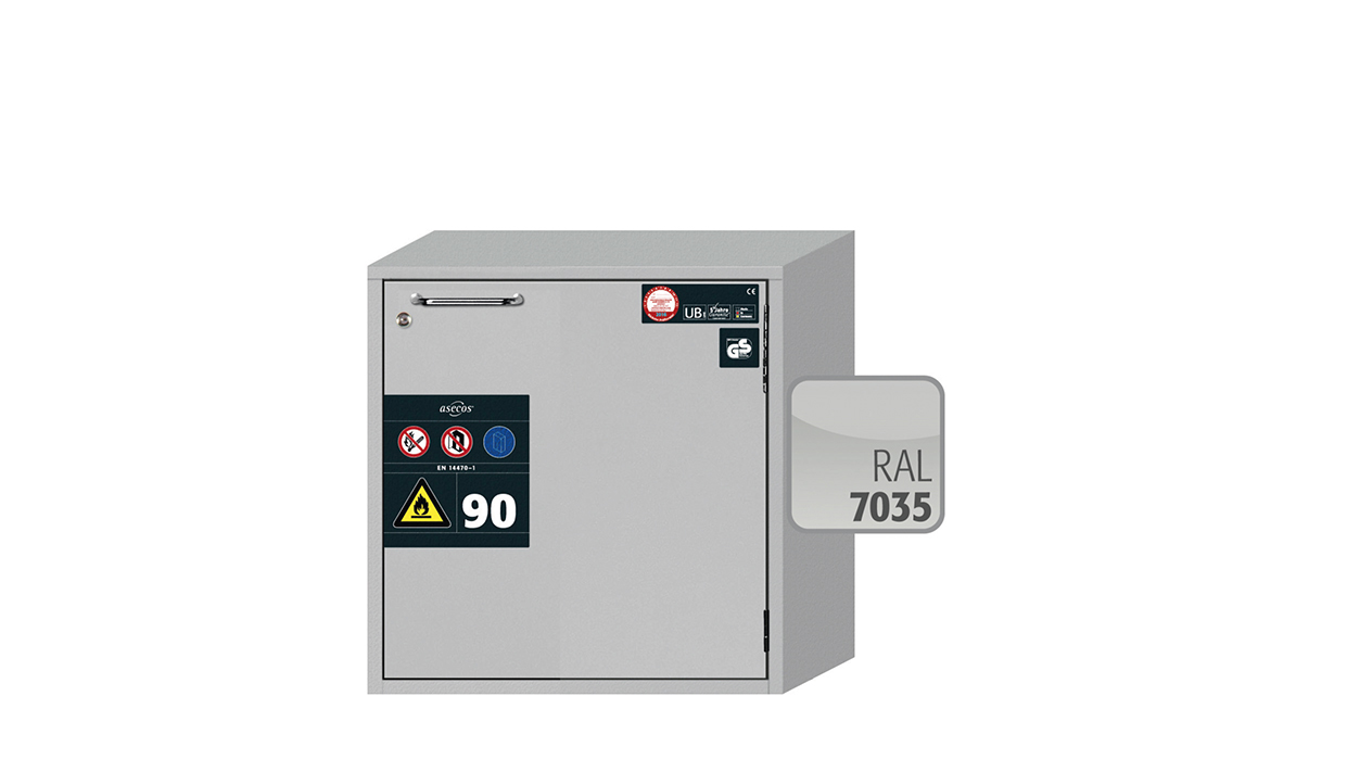 Szafa ognioodporna podblatowa UB-T-90 o szerokości 59 cm i wysokości 60 cm - 4