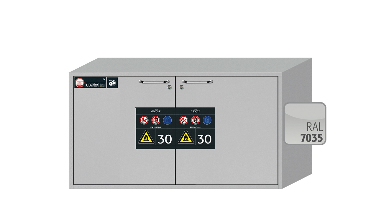 Szafa ognioodporna podblatowa UB-S-30 o szerokości 110 cm i wysokości 60 cm - 2