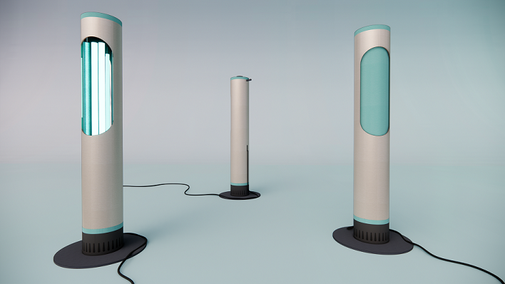 Lampa dwufunkcyjna: bezpośredniego działania jak i pośredniego serii LUMEELAMP STERILIZER DUAL