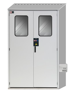 Szafa na butle gazowe G-OD o szerokości 135 cm i wysokości 215 cm - 2