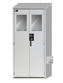 Szafa na butle gazowe G-OD o szerokości 100 cm i wysokości 215 cm - 3