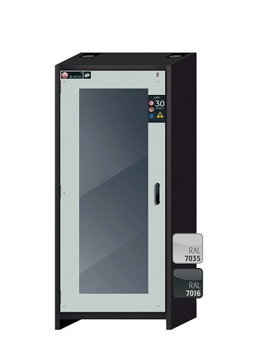 Szafa ognioodporna Q-DISPLAY-30 o szerokości 86 cm i wysokości 195 cm - 2