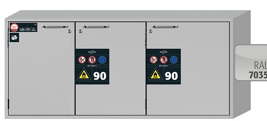 Szafa ognioodporna podblatowa UB-ST-90 o szerokości 140 cm i wysokości 60 cm - 2