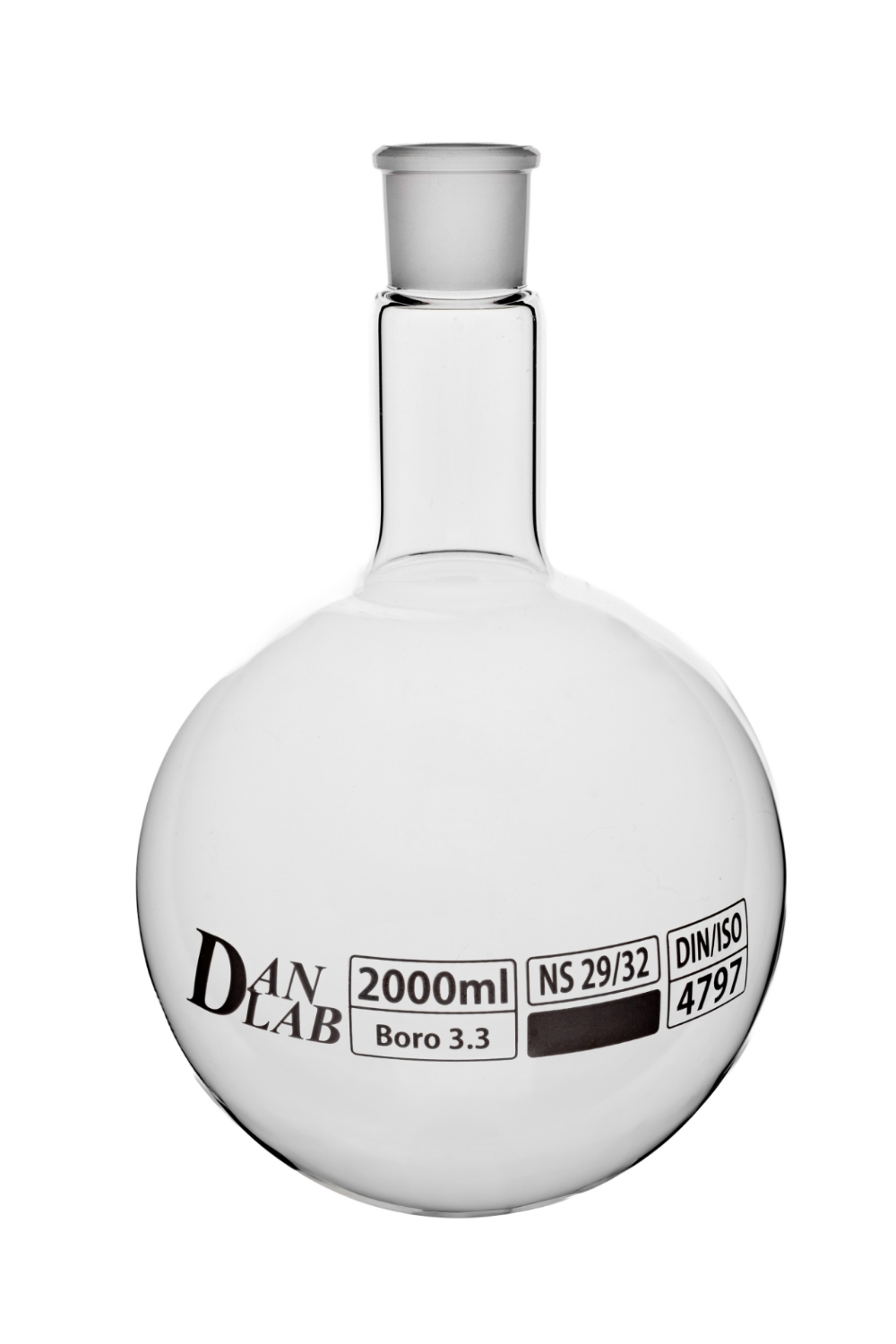 Obrazek Kolba okrągłodenna 2000 ml ze szlifem 29/32