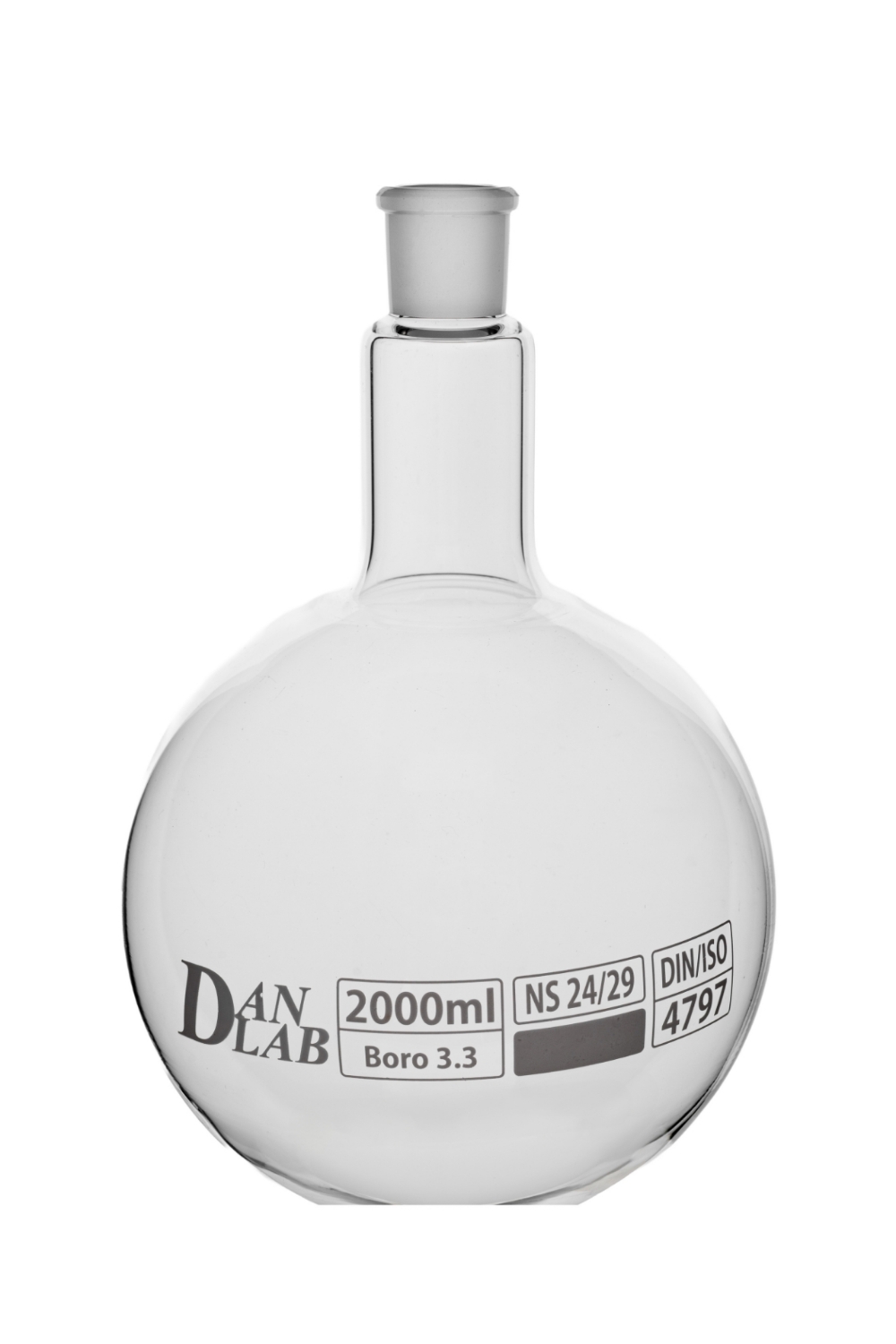 Obrazek Kolba płaskodenna 2000 ml ze szlifem 24/29