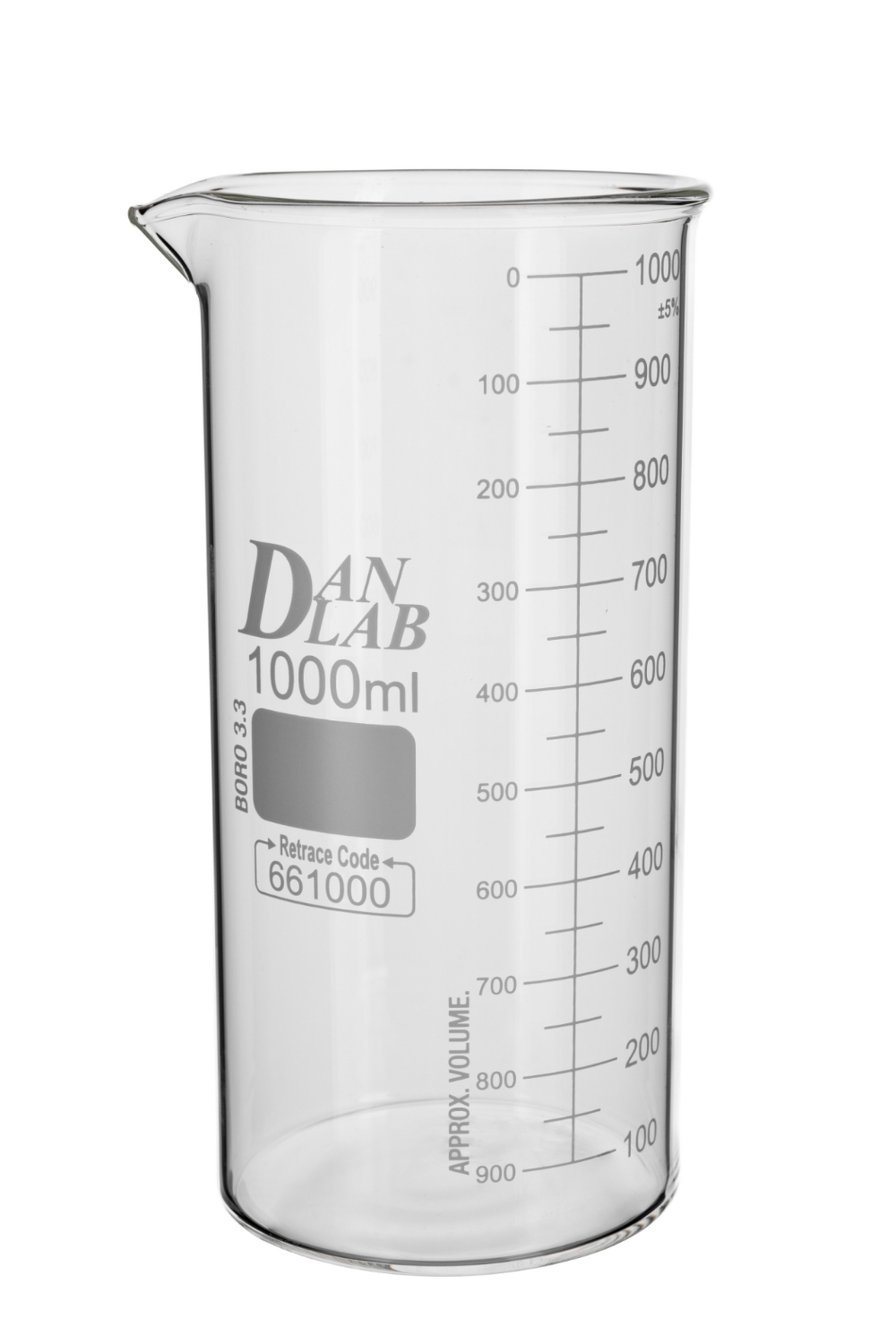 Obrazek Zlewka wysoka z wylewem 1000 ml