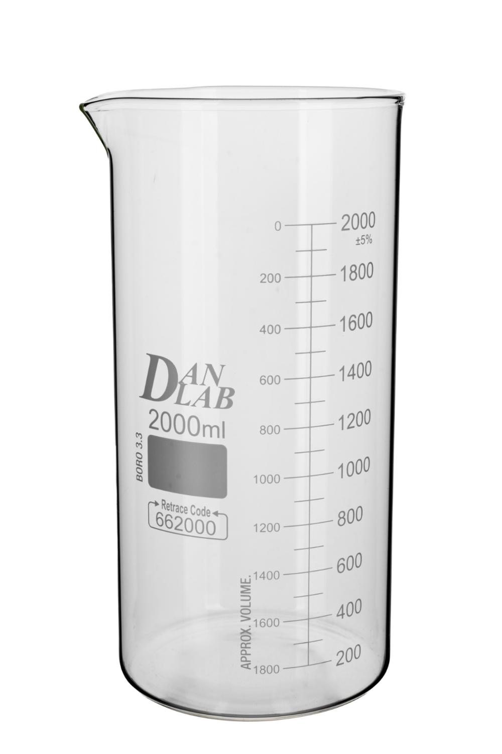 Obrazek Zlewka wysoka z wylewem 2000 ml